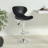 Tabouret de bar Noir Similicuir 