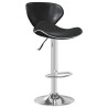 Tabouret de bar Noir Similicuir 