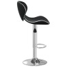 Tabouret de bar Noir Similicuir 