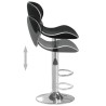 Tabouret de bar Noir Similicuir 