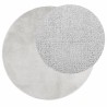 Tapis OVIEDO à poils courts gris Ø 200 cm 
