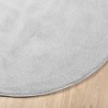Tapis OVIEDO à poils courts gris Ø 200 cm 