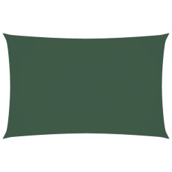 Voile de parasol tissu oxford rectangulaire 4x7 m vert foncé 