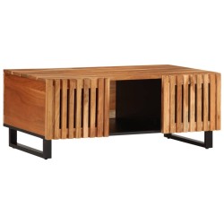 Table basse 100x55x40 cm bois massif d'acacia 