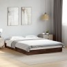Cadre de lit sans matelas chêne marron 120x200 cm 