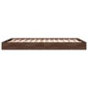 Cadre de lit sans matelas chêne marron 120x200 cm 