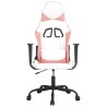 Chaise de jeu de massage Blanc et rose Similicuir 