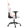 Chaise de jeu de massage Blanc et rose Similicuir 