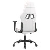Chaise de jeu de massage Blanc et rose Similicuir 