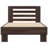 Cadre de lit sans matelas chêne marron 100x200 cm 