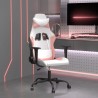 Chaise de jeu Blanc et rose Similicuir 