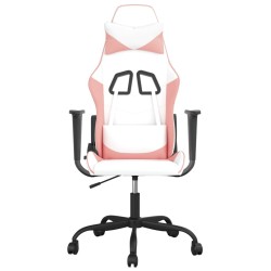 Chaise de jeu Blanc et rose Similicuir 