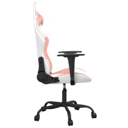 Chaise de jeu Blanc et rose Similicuir 
