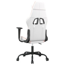 Chaise de jeu Blanc et rose Similicuir 