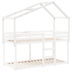 Toit de lit pour enfants 203x95,5x142 cm bois de pin massif 