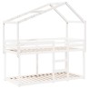 Toit de lit pour enfants 203x95,5x142 cm bois de pin massif 