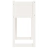 Jardinière Blanc 78x40x81 cm Bois massif de pin 