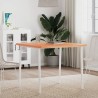 Dessus de table 80x80x2,5 cm carré bois massif de hêtre 