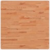 Dessus de table 80x80x2,5 cm carré bois massif de hêtre 