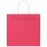 Sacs en papier 250 pcs avec poignées rose 26x17x25 cm 