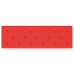 Panneaux muraux 12 pcs Rouge 90x30 cm Similicuir 3,24 m² 