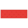Panneaux muraux 12 pcs Rouge 90x30 cm Similicuir 3,24 m² 
