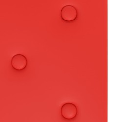 Panneaux muraux 12 pcs Rouge 90x30 cm Similicuir 3,24 m² 