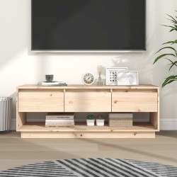 Meuble TV 110,5x34x40 cm Bois de pin massif 