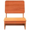 Chaise de jardin cire marron 60x64x70,5 cm bois de pin massif 