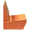Chaise de jardin cire marron 60x64x70,5 cm bois de pin massif 