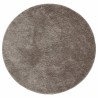 Tapis ISTAN à poils longs aspect brillant gris Ø 200 cm 