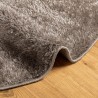 Tapis ISTAN à poils longs aspect brillant gris Ø 200 cm 
