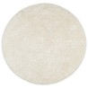 Tapis ISTAN à poils longs aspect brillant crème Ø 200 cm 