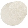 Tapis ISTAN à poils longs aspect brillant crème Ø 200 cm 