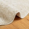 Tapis ISTAN à poils longs aspect brillant crème Ø 200 cm 