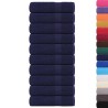 Serviettes de bain 10 pcs bleu marine 100x150 cm 100% coton 