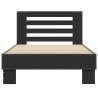Cadre de lit sans matelas noir 100x200 cm 