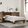 Cadre de lit sans matelas chêne fumé 100x200 cm 