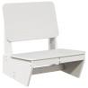 Chaise de jardin blanc 60x64x70,5 cm bois de pin massif 