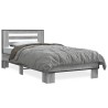 Cadre de lit sans matelas sonoma gris 100x200 cm 