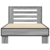 Cadre de lit sans matelas sonoma gris 100x200 cm 