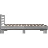 Cadre de lit sans matelas sonoma gris 100x200 cm 