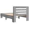 Cadre de lit sans matelas sonoma gris 100x200 cm 