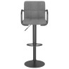 Tabouret de bar Gris clair Velours 