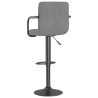 Tabouret de bar Gris clair Velours 
