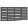 Tête de lit murale Gris 141x3x63 cm Bois massif de pin 