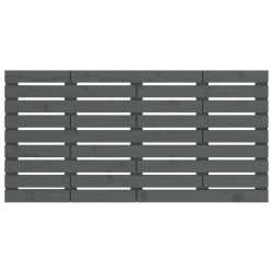 Tête de lit murale Gris 141x3x63 cm Bois massif de pin 