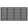 Tête de lit murale Gris 141x3x63 cm Bois massif de pin 