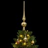 Sapin de Noël artificiel articulé 150 LED et boules 150 cm 