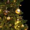 Sapin de Noël artificiel articulé 150 LED et boules 150 cm 